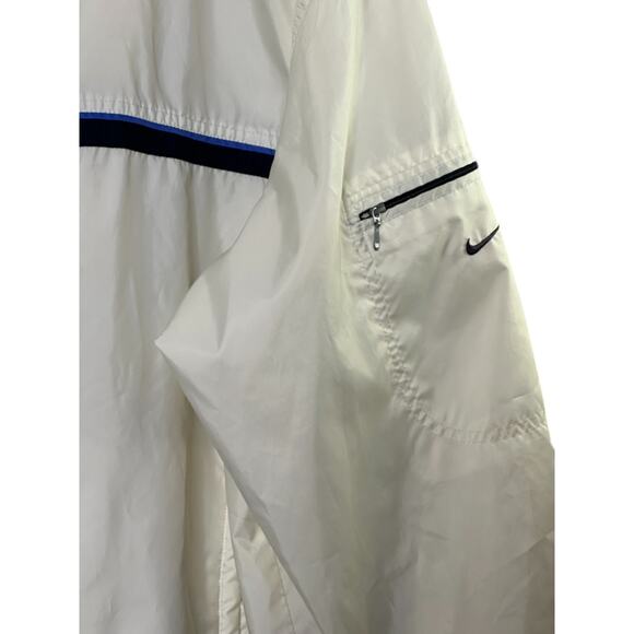 Vintage Nike Windbreaker Jacket & Pants Tracksuit Windsuit White Blue M 8/10 - Picture 4 of 13